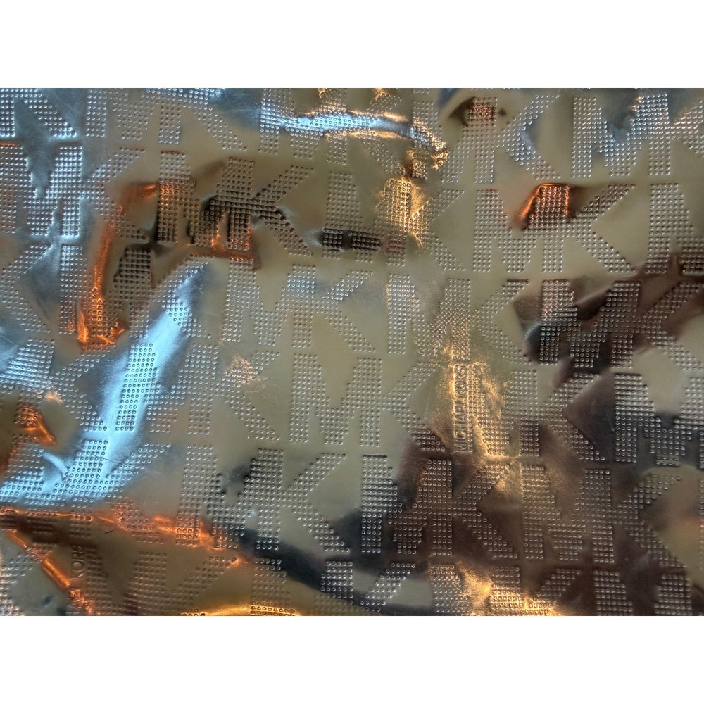 Michael Michael Kors‎ Silver Metallic Tote Bag w/ Dust Bag - Picture 10 of 10